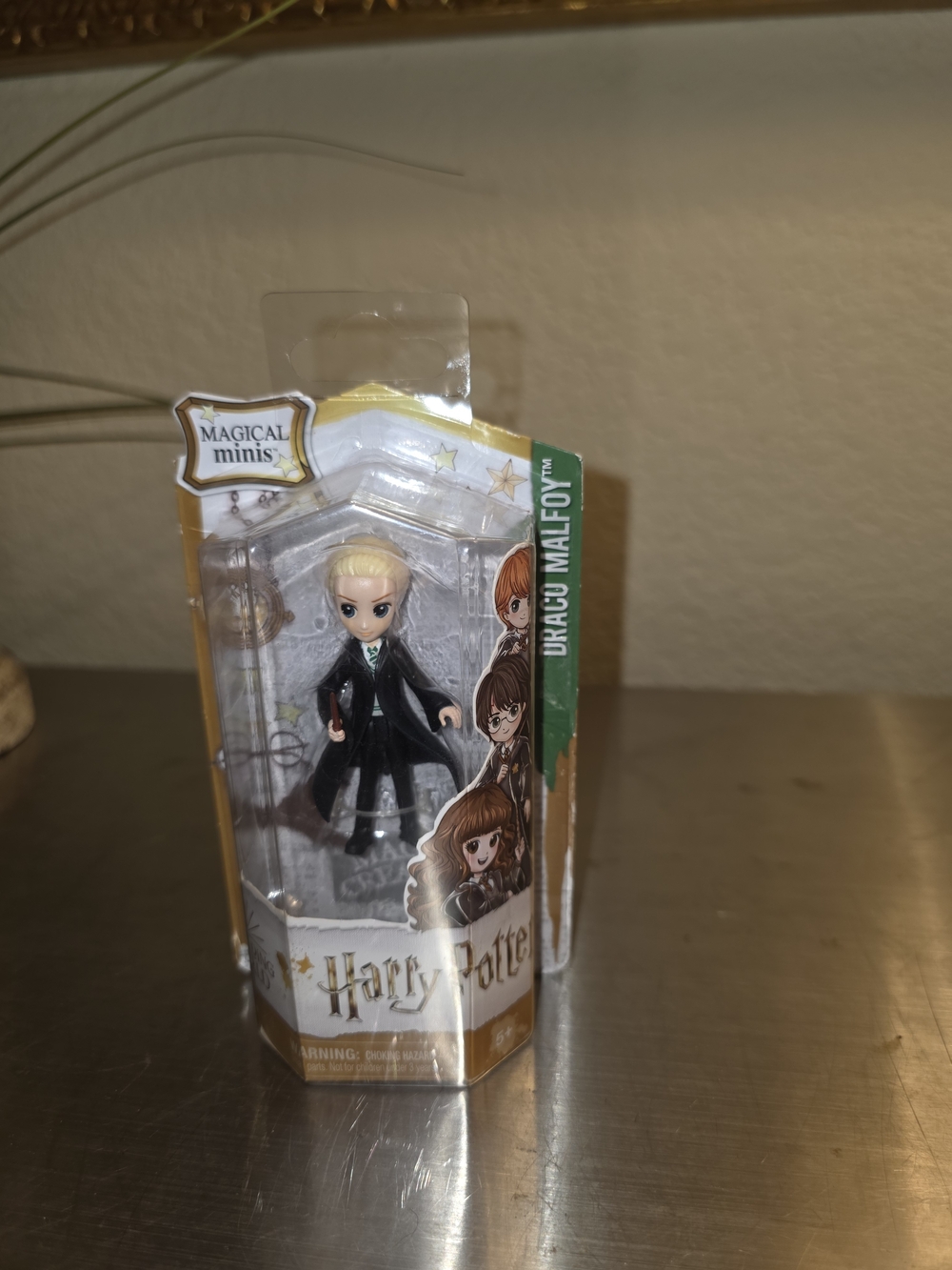Warner Bros. Draco Malfoy Mini Figure - Black, Blonde & Green Accent